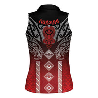 Aotearoa Maori Iwi Heritage Women Sleeveless Polo Shirt Ngapuhi Kokowai LT7 - Polynesian Pride