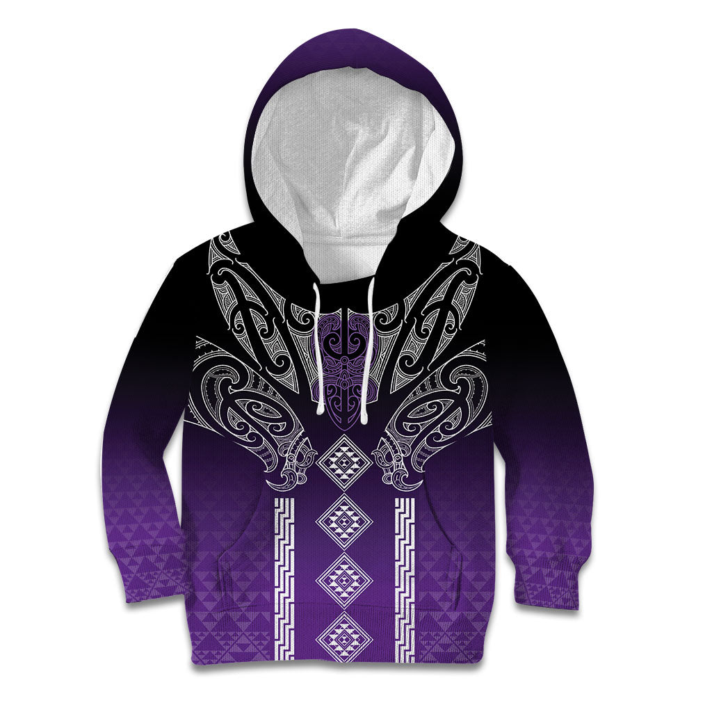 Aotearoa Maori Iwi Heritage Kid Hoodie Ngati Porou Waiporoporo