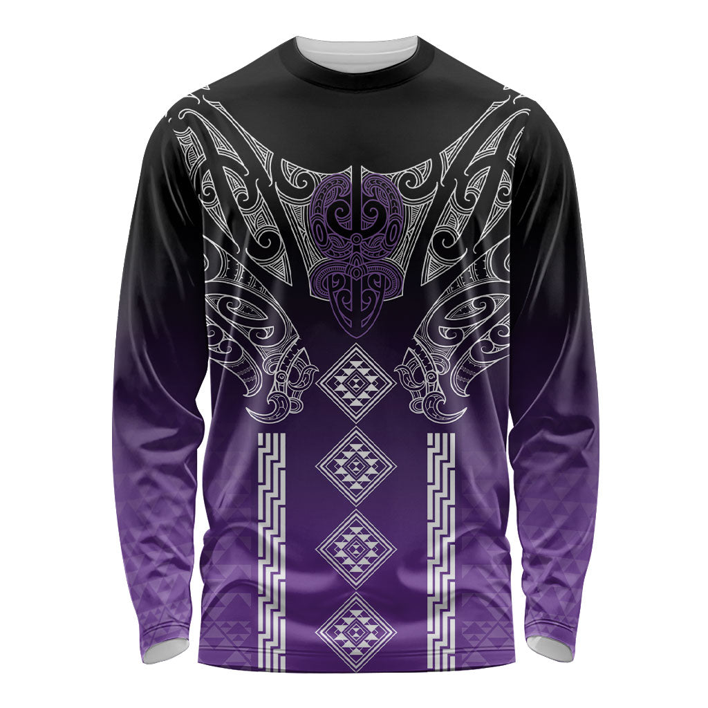Aotearoa Maori Iwi Heritage Long Sleeve Shirt Ngati Porou Waiporoporo