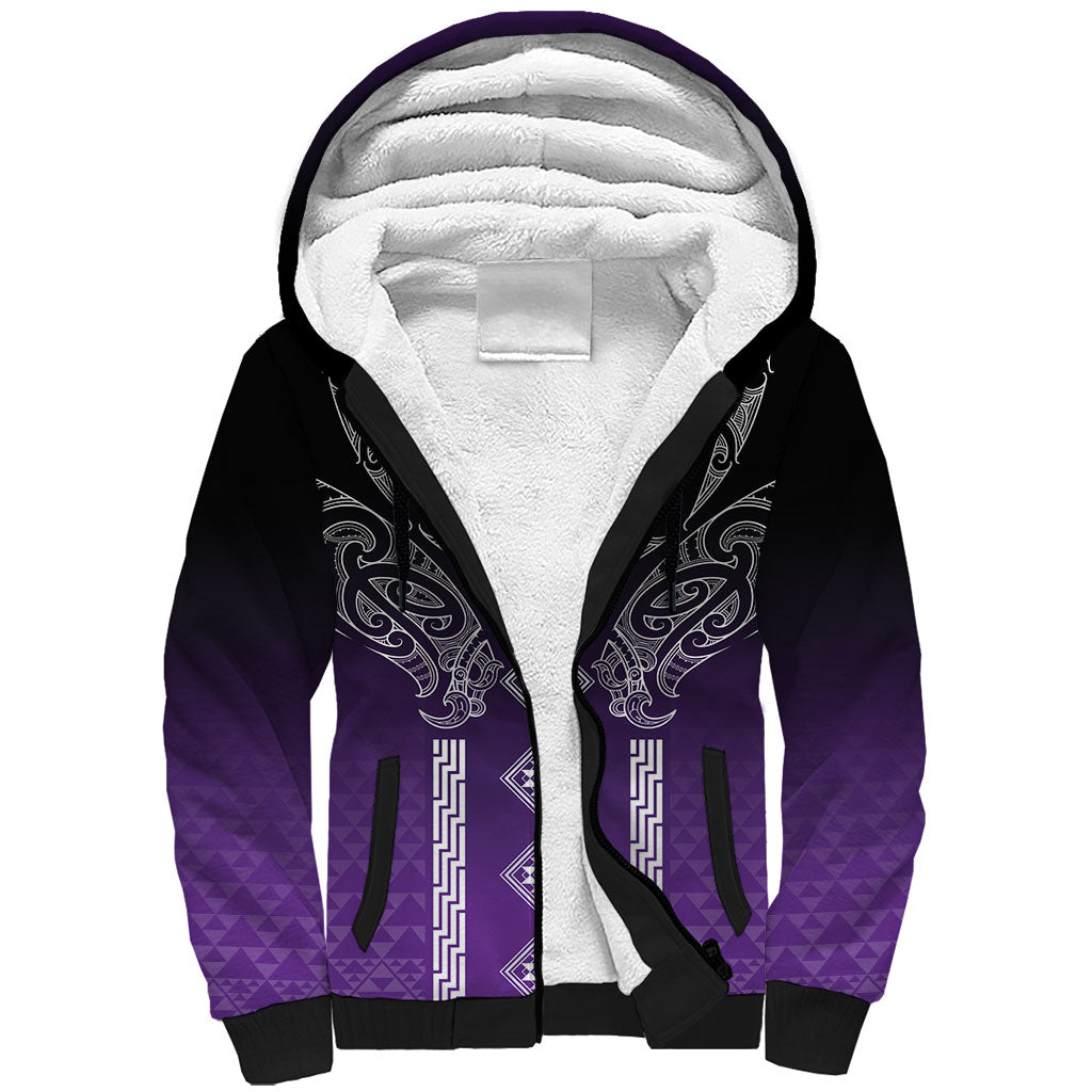 Aotearoa Maori Iwi Heritage Sherpa Hoodie Ngati Porou Waiporoporo