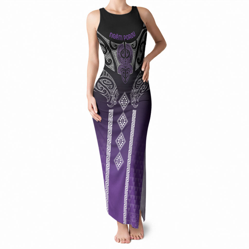 Aotearoa Maori Iwi Heritage Tank Maxi Dress Ngati Porou Waiporoporo