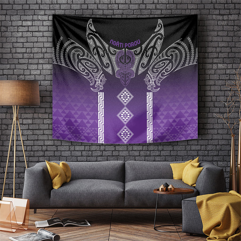 Aotearoa Maori Iwi Heritage Tapestry Ngati Porou Waiporoporo LT7 Purple - Polynesian Pride