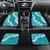 Hawaii Aloha Car Mats Teal Quilt Patch Work Mix Plumeria Lei