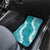 Hawaii Aloha Car Mats Teal Quilt Patch Work Mix Plumeria Lei