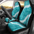 Hawaii Aloha Car Seat Cover Teal Quilt Patch Work Mix Plumeria Lei