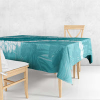 Hawaii Aloha Tablecloth Teal Quilt Patch Work Mix Plumeria Lei