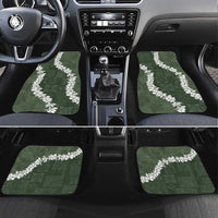 Hawaii Aloha Car Mats Sage Quilt Patch Work Mix Plumeria Lei