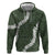 Hawaii Aloha Zip Hoodie Sage Quilt Patch Work Mix Plumeria Lei