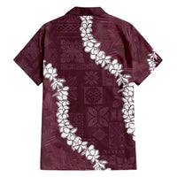 Hawaii Aloha Hawaiian Shirt Champange Quilt Patch Work Mix Plumeria Lei