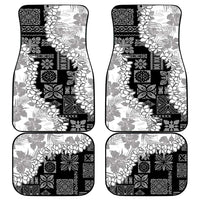 Hawaii Aloha Car Mats White Quilt Patch Work Mix Plumeria Lei