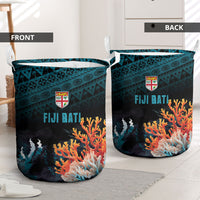 Fiji Bati Rugby Viti Masi Laundry Basket Coral Motifs LT7 - Polynesian Pride
