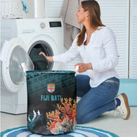 Fiji Bati Rugby Viti Masi Laundry Basket Coral Motifs LT7 - Polynesian Pride