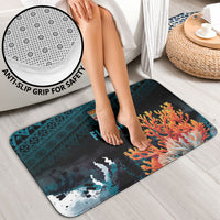 Fiji Bati Rugby Viti Masi Bathroom Set Coral Motifs LT7 - Polynesian Pride