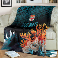 Fiji Bati Rugby Viti Masi Blanket Coral Motifs LT7 - Polynesian Pride