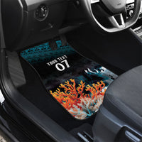 Fiji Bati Rugby Custom Viti Masi Car Mats Coral Motifs LT7 - Polynesian Pride