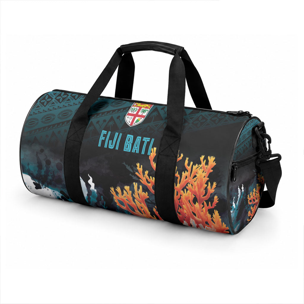 Fiji Bati Rugby Viti Masi Duffle Bag Coral Motifs LT7 - Polynesian Pride
