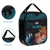 Fiji Bati Rugby Viti Masi Lunch Bag Coral Motifs LT7 - Polynesian Pride