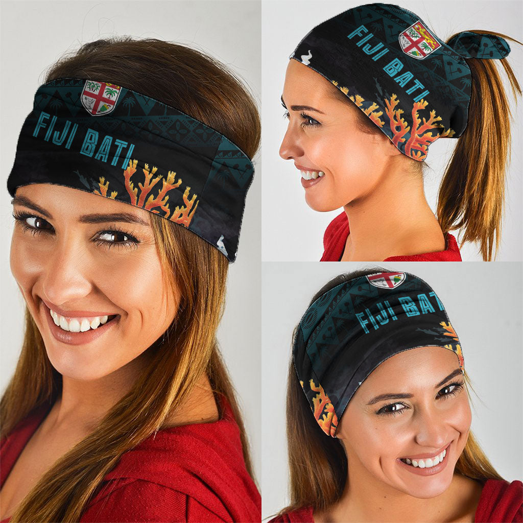 Fiji Bati Rugby Viti Masi Neck Gaiter Coral Motifs LT7 - Polynesian Pride
