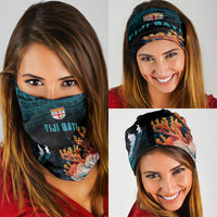 Fiji Bati Rugby Viti Masi Neck Gaiter Coral Motifs LT7 - Polynesian Pride