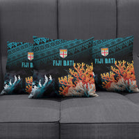 Fiji Bati Rugby Viti Masi Pillow Cover Coral Motifs LT7 - Polynesian Pride