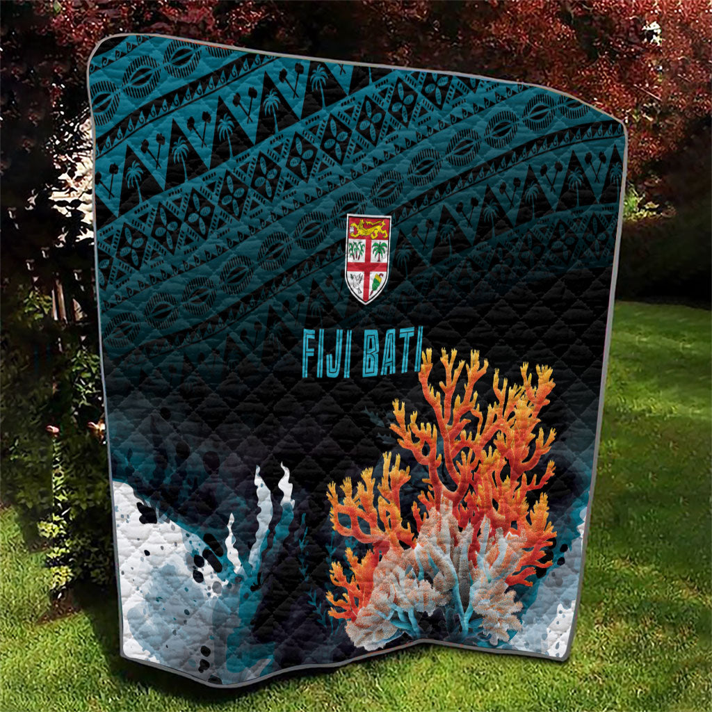 Fiji Bati Rugby Viti Masi Quilt Coral Motifs LT7 - Polynesian Pride