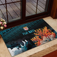 Fiji Bati Rugby Viti Masi Rubber Doormat Coral Motifs LT7 - Polynesian Pride