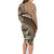 Tonga Ngatu Family Matching Long Sleeve Bodycon Dress and Hawaiian Shirt Tokelau Classic Motifs LT7 - Polynesian Pride