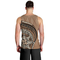 Tonga Ngatu Men Tank Top Tokelau Classic Motifs LT7 - Polynesian Pride
