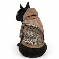 Tonga Ngatu Pet Hoodie Tokelau Classic Motifs LT7 - Polynesian Pride