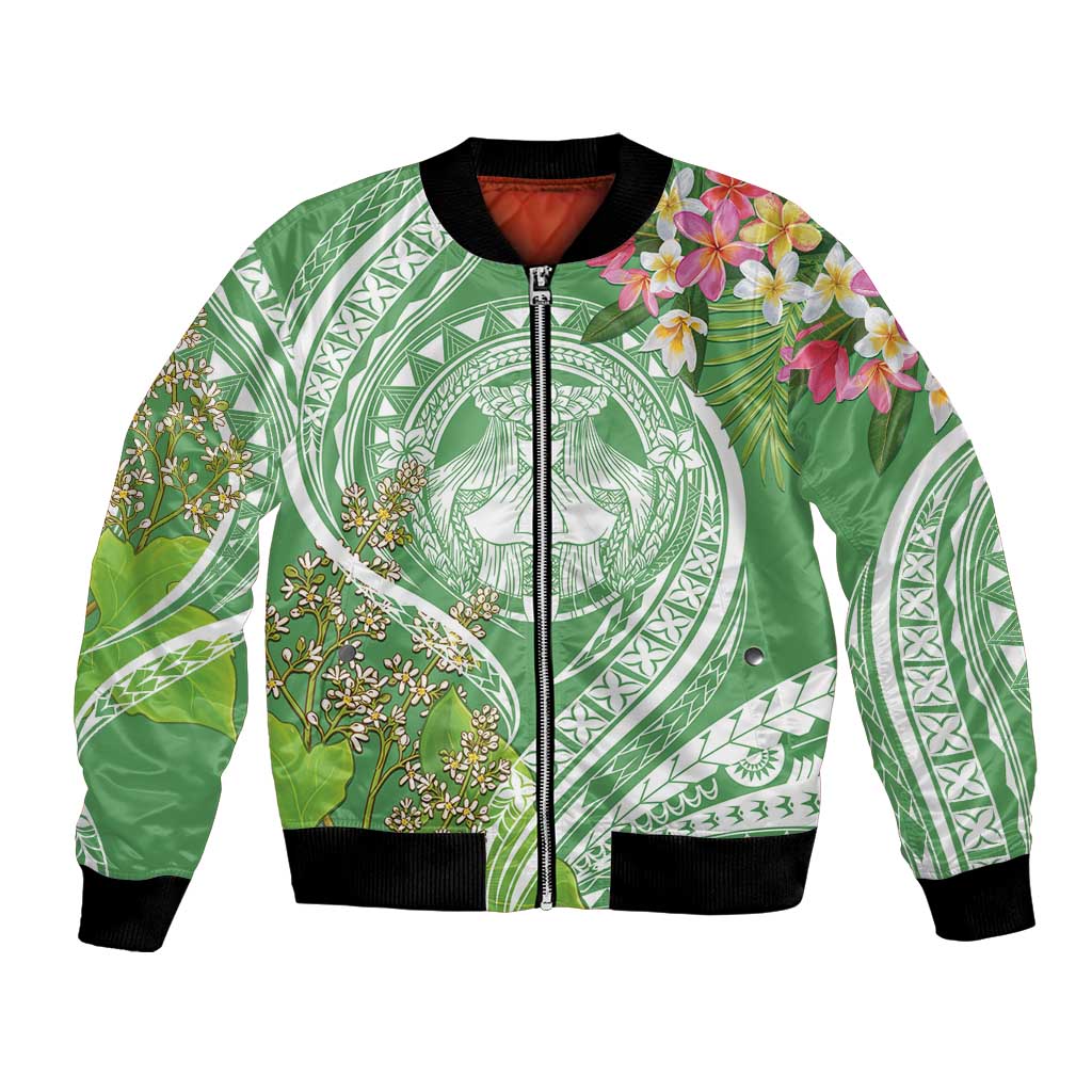 Aloha Molokai Island Bomber Jacket Hawaii Pua Kukui