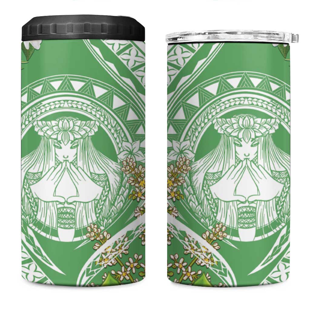 Aloha Molokai Island 4 in 1 Can Cooler Tumbler Hawaii Pua Kukui