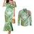 Aloha Molokai Island Couples Matching Mermaid Dress and Long Sleeve Button Shirt Hawaii Pua Kukui