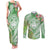 Aloha Molokai Island Couples Matching Tank Maxi Dress and Long Sleeve Button Shirt Hawaii Pua Kukui