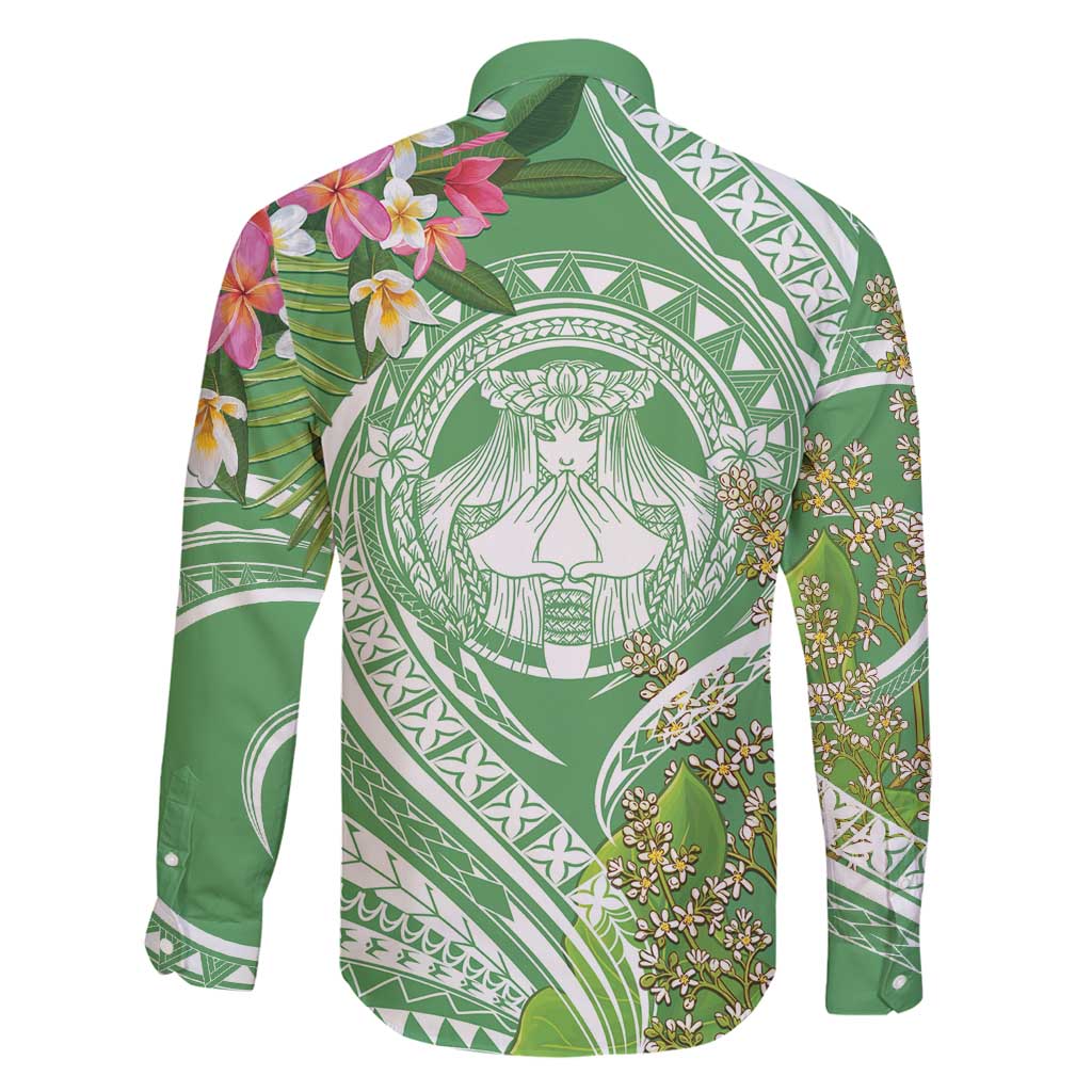 Aloha Molokai Island Family Matching Long Sleeve Bodycon Dress and Hawaiian Shirt Hawaii Pua Kukui