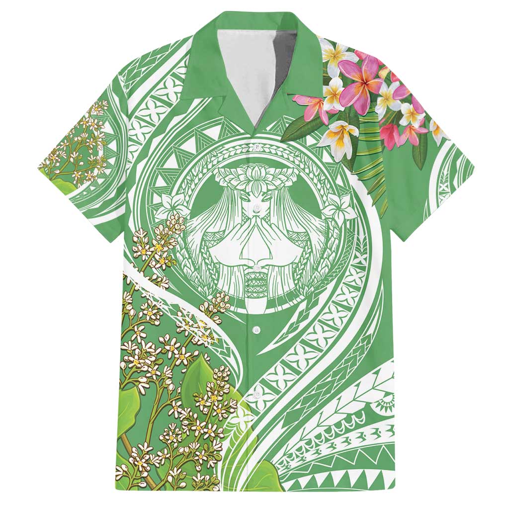 Aloha Molokai Island Family Matching Off Shoulder Maxi Dress and Hawaiian Shirt Hawaii Pua Kukui