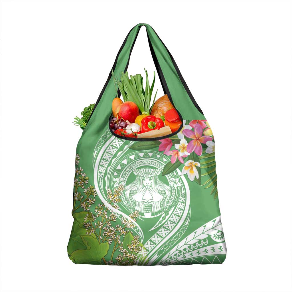 Aloha Molokai Island Grocery Bag Hawaii Pua Kukui