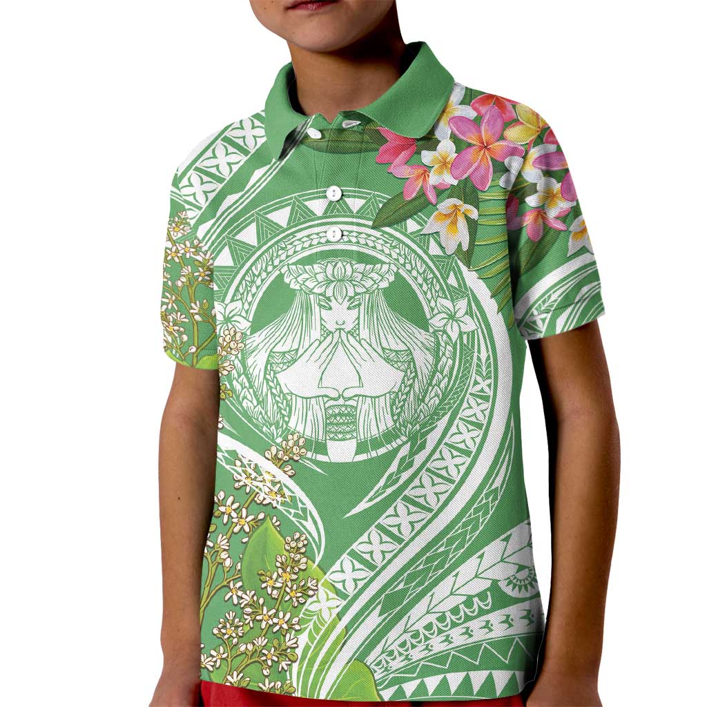 Aloha Molokai Island Kid Polo Shirt Hawaii Pua Kukui