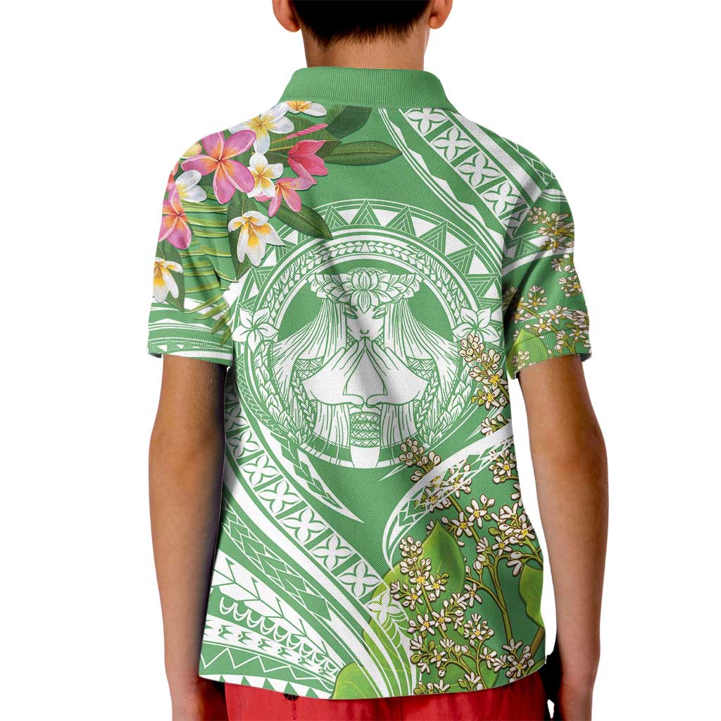 Aloha Molokai Island Kid Polo Shirt Hawaii Pua Kukui