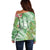 Aloha Molokai Island Off Shoulder Sweater Hawaii Pua Kukui