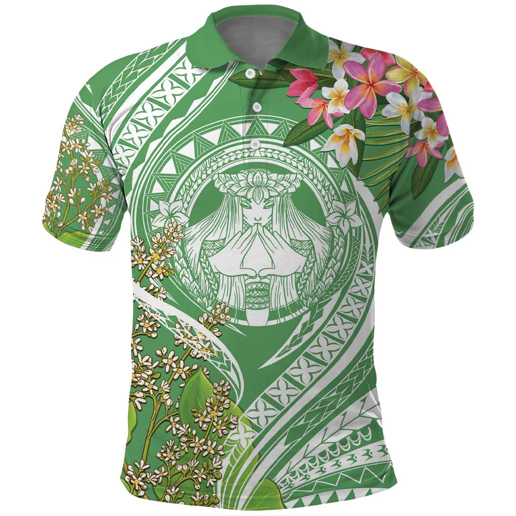 Aloha Molokai Island Polo Shirt Hawaii Pua Kukui