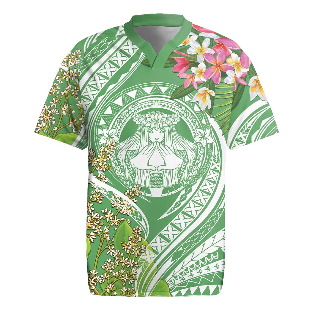 Aloha Molokai Island Rugby Jersey Hawaii Pua Kukui