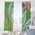 Aloha Molokai Island Window Curtain Hawaii Pua Kukui