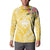 Aloha Hawaii Oahu Button Sweatshirt Wahine with Ilima Lei