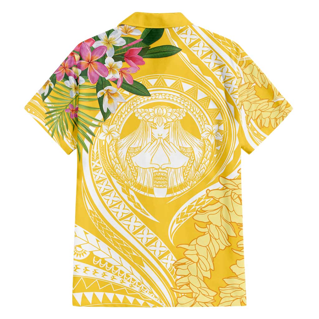 Aloha Hawaii Oahu Family Matching Puletasi and Hawaiian Shirt Wahine with Ilima Lei
