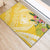 Aloha Hawaii Oahu Rubber Doormat Wahine with Ilima Lei