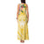 Aloha Hawaii Oahu Tank Maxi Dress Wahine with Ilima Lei