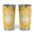 Aloha Hawaii Oahu Tumbler Cup Wahine with Ilima Lei