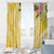 Aloha Hawaii Oahu Window Curtain Wahine with Ilima Lei