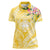 Aloha Hawaii Oahu Women Polo Shirt Wahine with Ilima Lei