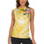 Aloha Hawaii Oahu Women Sleeveless Polo Shirt Wahine with Ilima Lei